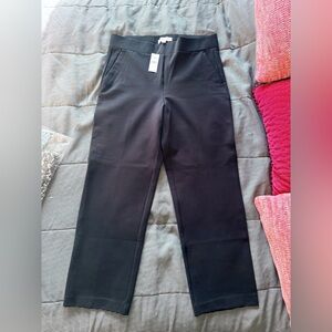 NWT Loft straight leg pull on pant-Black